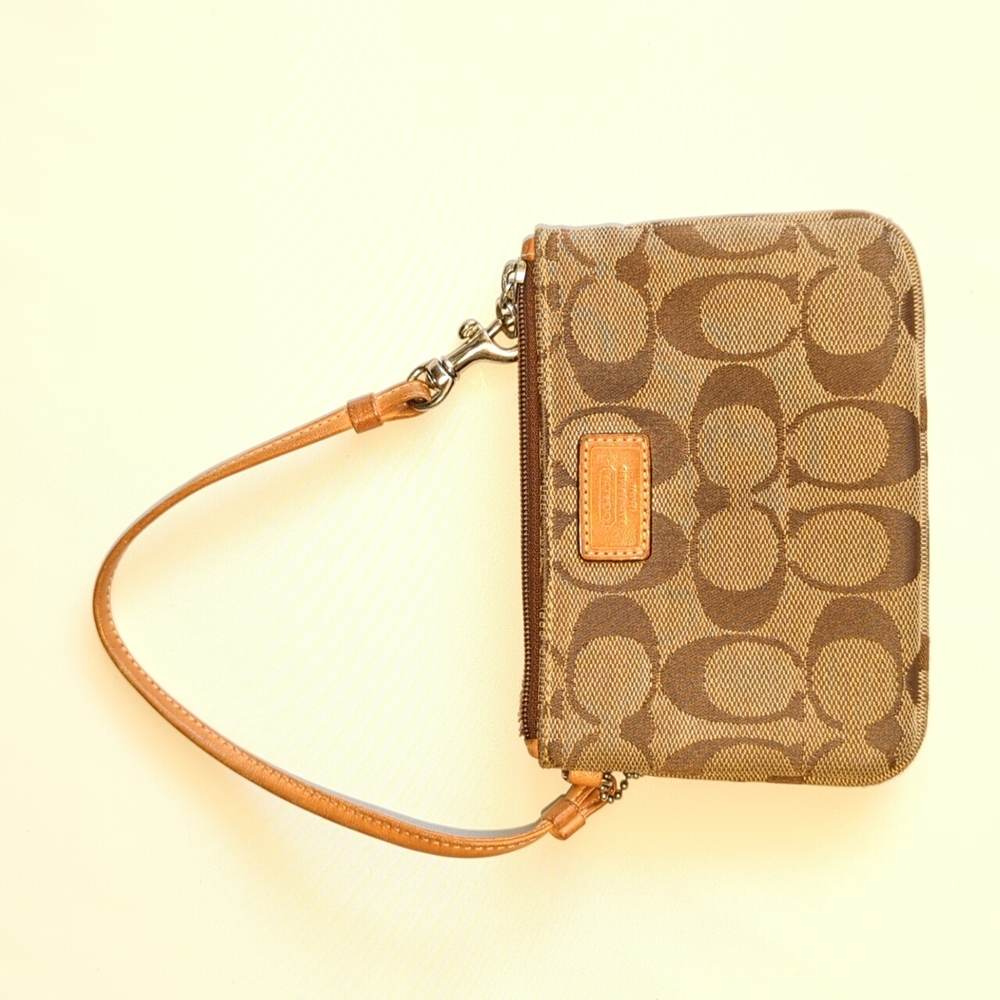 COACH Monogram Wristlet